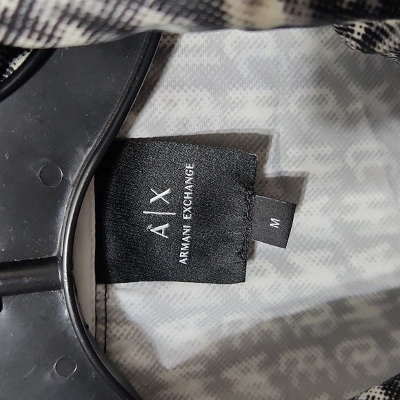 NWOT Armani Exchange Packable Logo Windbreaker Jacket. Size M - Picture 7 of 16